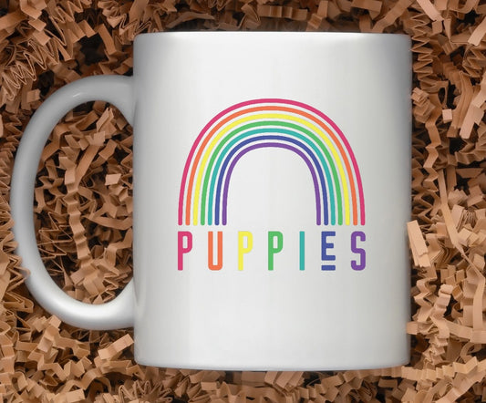 Puppies & Rainbows Mug