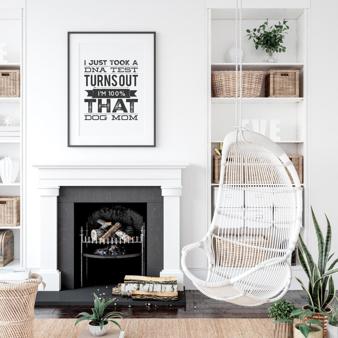 100% That Dog Mom Wall Print