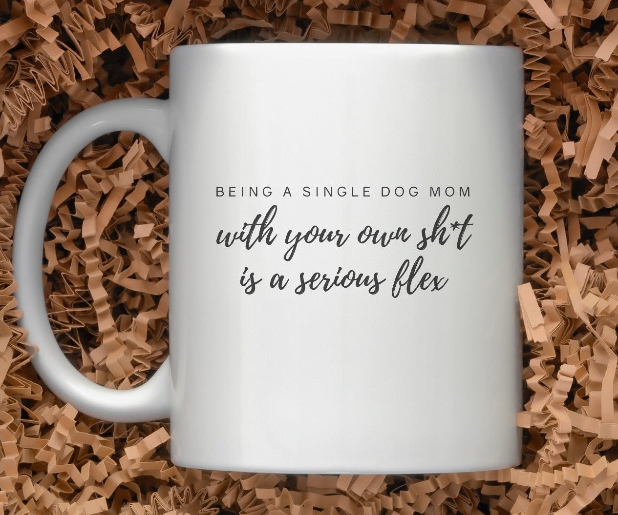 Single Dog Mom Flex Mug