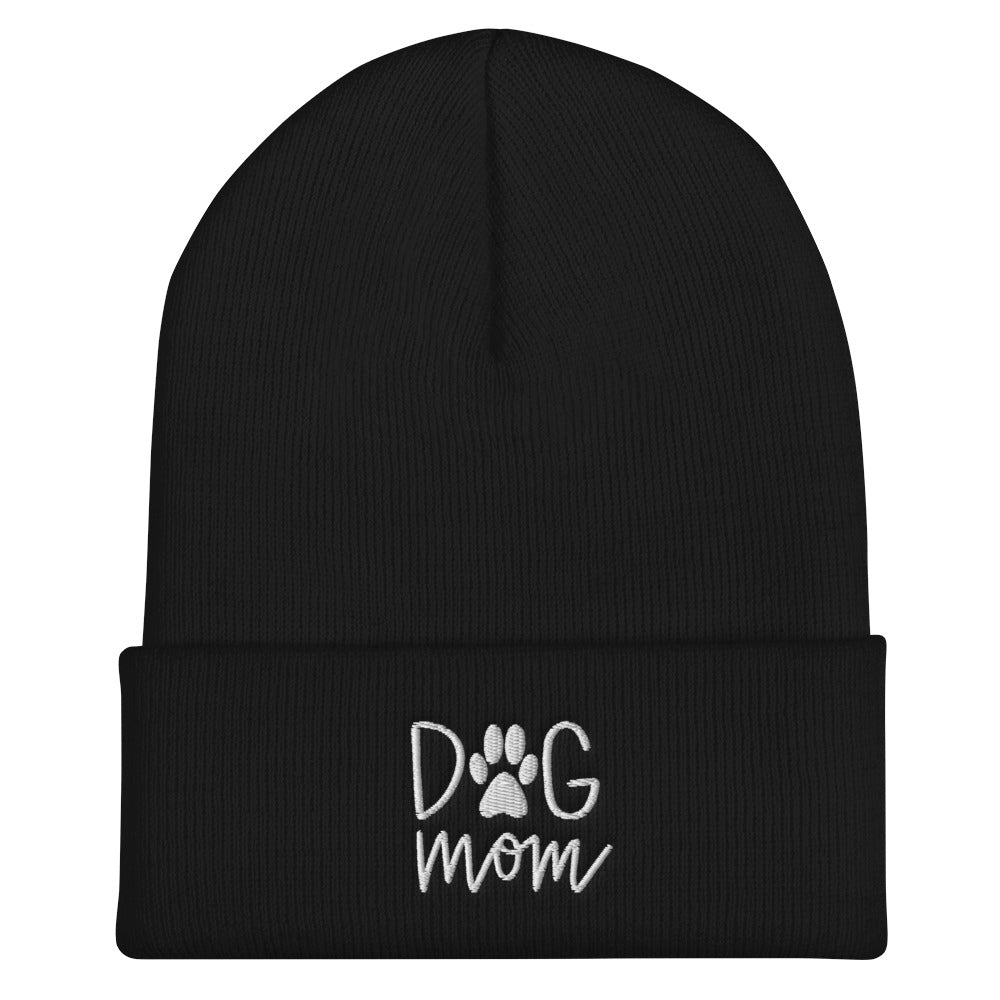 black beanie, dog mom hat