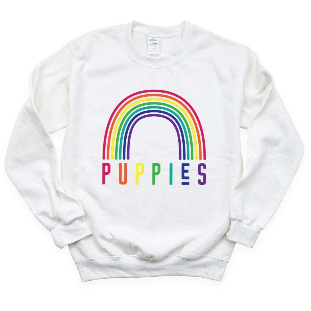 Puppies and Rainbows Sweatshirt